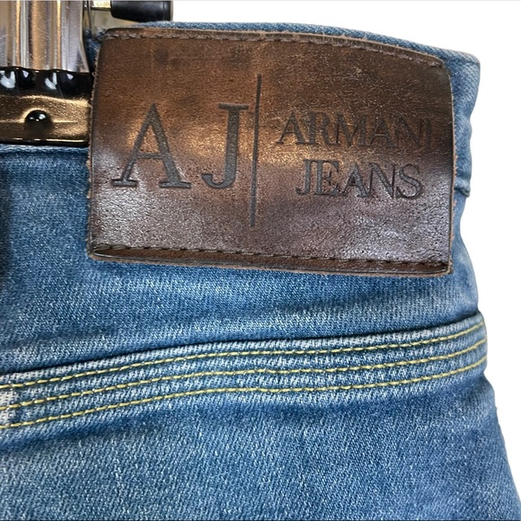 Giorgio Armani Jeans Cropped High-Rise J21 Regular Fit Size US 33 Premium AJ GA - Picture 8 of 16